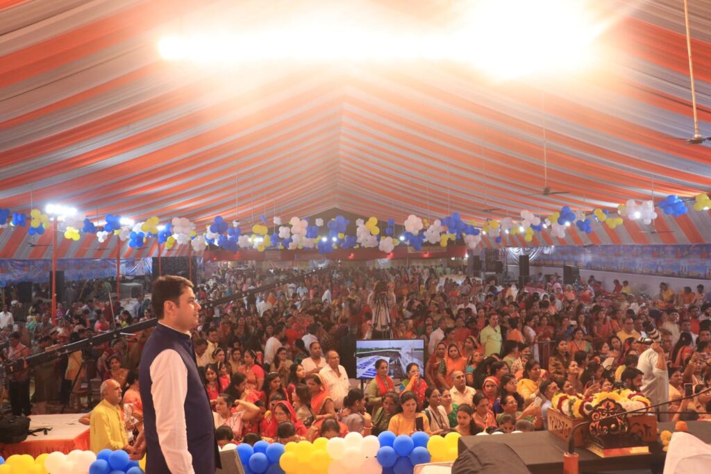 भायंदर में देवी चित्रलेखा की भागवत कथा का भव्य समापन