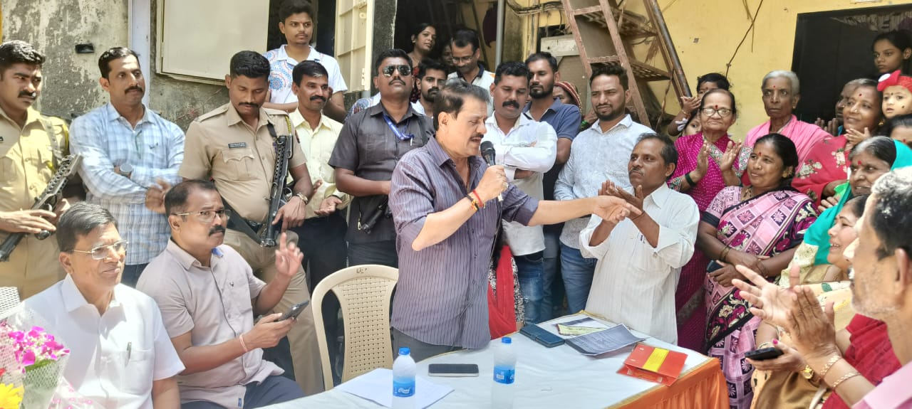 शिवसेना विधायक प्रकाश सुर्वे ने किया नागरिक विकास कामों का भूमिपूजन