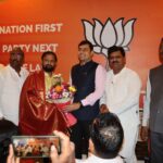 मीरा भायंदर भाजपा जिला कार्यालय पर सांसद नरेश म्हसके का शानदार स्वागत