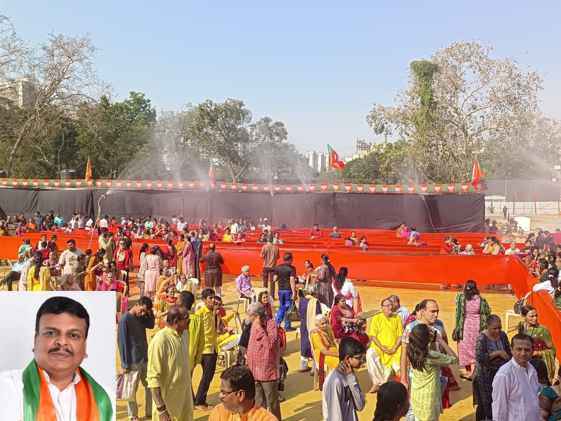 विधायक संजय उपाध्याय के प्रयासों से बोरीवली में दिखा महाकुंभ का नजारा