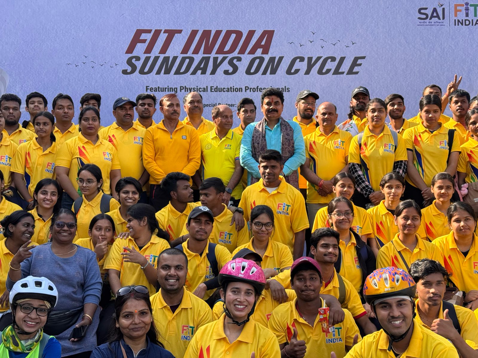 रमेश मिश्रा ने दिल्ली में चलाई साइकिल, मोटापा मुक्त भारत का संदेश