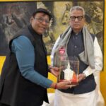 सिक्किम के राज्यपाल ओमप्रकाश माथुर का गणपत कोठारी ने किया सम्मान