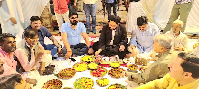 भाईचारे की मिसाल बनी दावत - ए - इफ़्तार