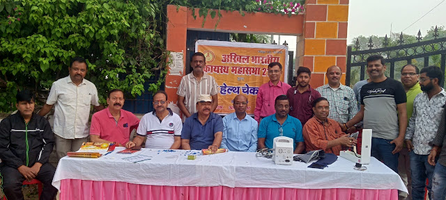 168 लोगों ने शुगर ,315 लोगो ने बीपी की कराई जांच