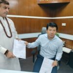 इंद्रलोक हादसे के जिम्मेदार लोगों पर कार्रवाई की मांग को लेकर आयुक्त से मिले शैलेश पांडे