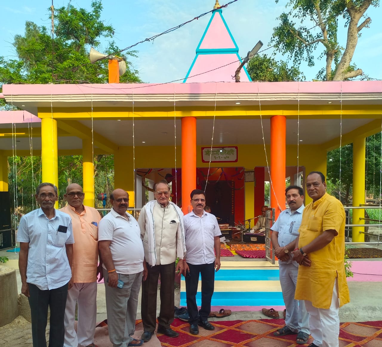 भटेहरा के शिव मंदिर पर अखंड रामायण पाठ संपन्न