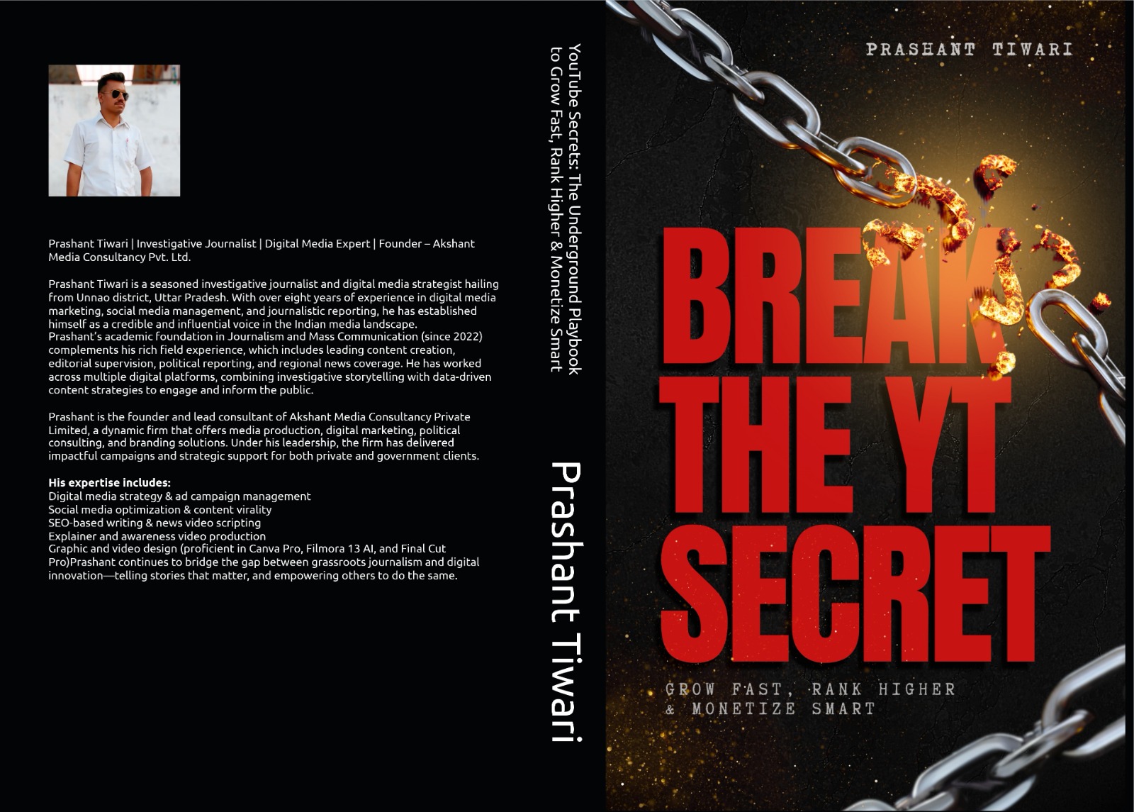 "ब्रेक द YT सीक्रेट": उन्नाव के पत्रकार प्रशांत तिवारी की ई-बुक ने खोले यूट्यूब के राजअब अमेज़न किंडल व अन्य ऑनलाइन प्लेटफॉर्म पर उपलब्ध