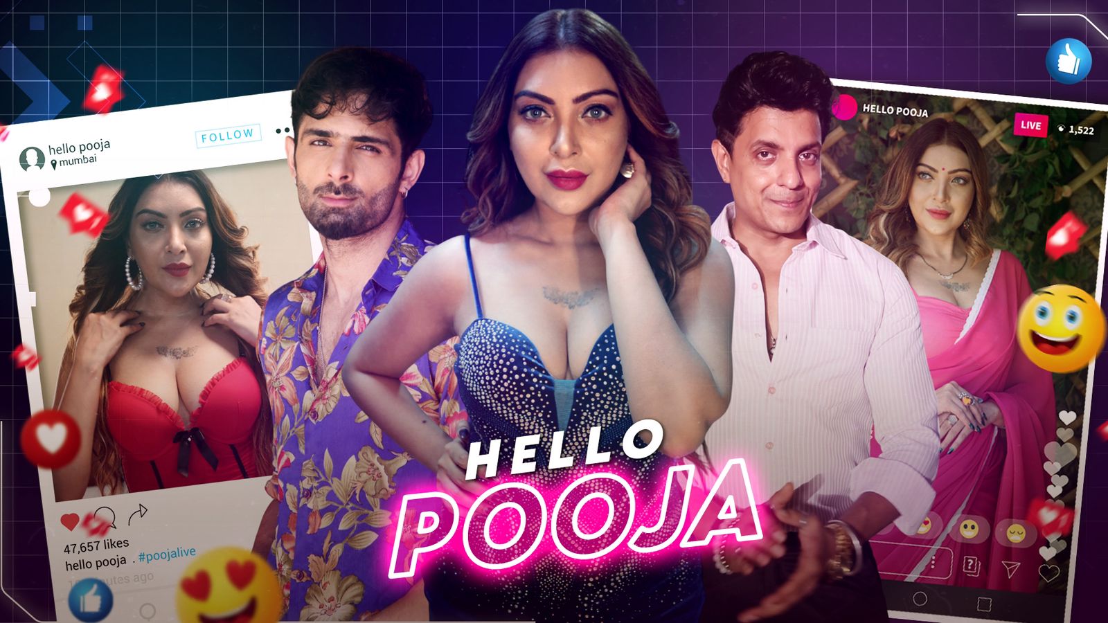 वेब सीरीज हेलो पूजा ने सोशल मीडिया पर मचाया धमाल