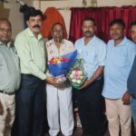 वरिष्ठ समाजसेवी जियालाल शर्मा का किया गया सम्मान 