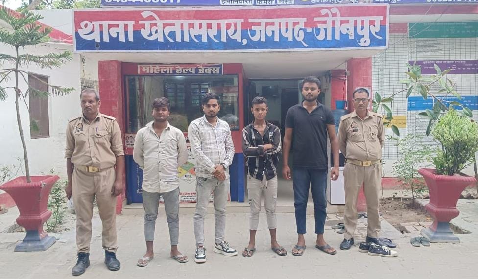 चार लोगों का शांति भंग की आशंका में चालान