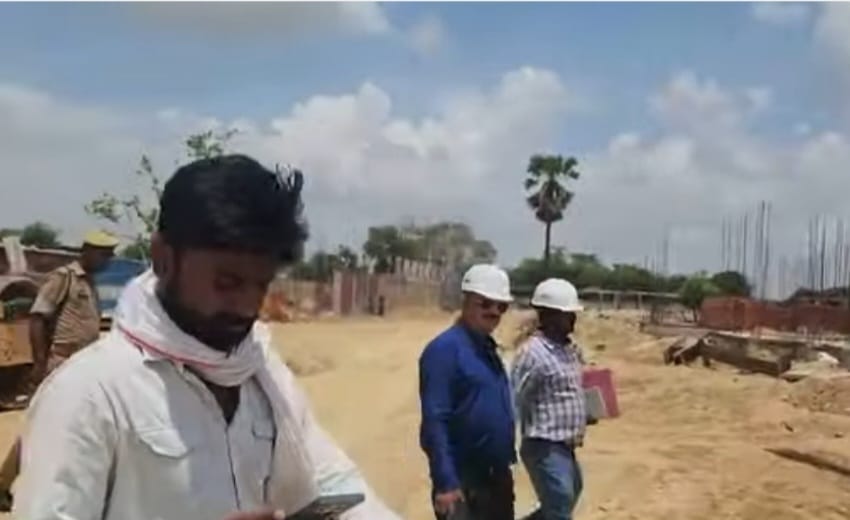 *जौनपुर में बन रहे 180 करोड़ की लागत से जिला कारागार का जिलाधिकारी ने किय निरीक्षण।*