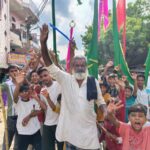 खेतासराय में सातवीं मोहर्रम का अलम जुलूस अकीदत के साथ निकला