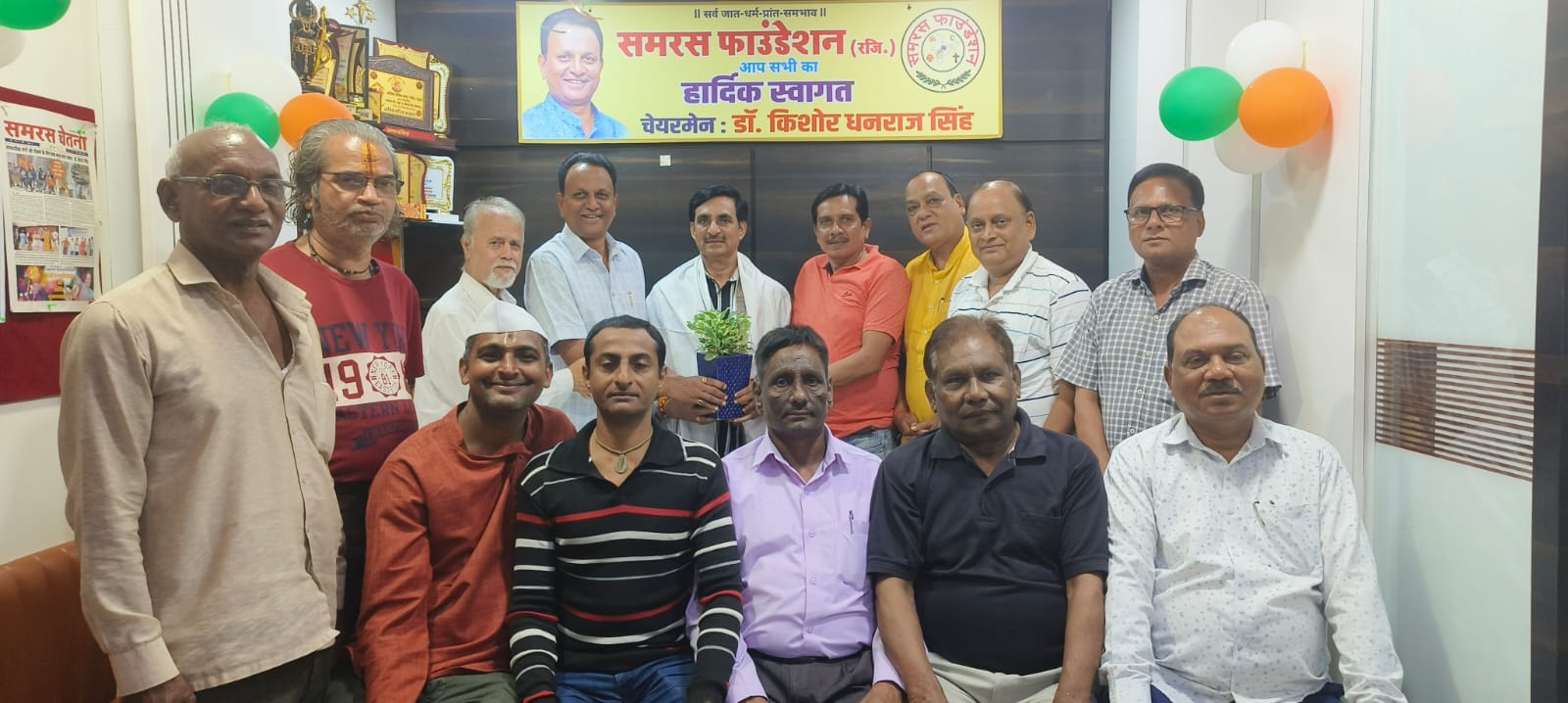 अंतर्राष्ट्रीय अवार्ड मिलने पर समरस फाउंडेशन ने किया अजीत सिंह का सम्मान