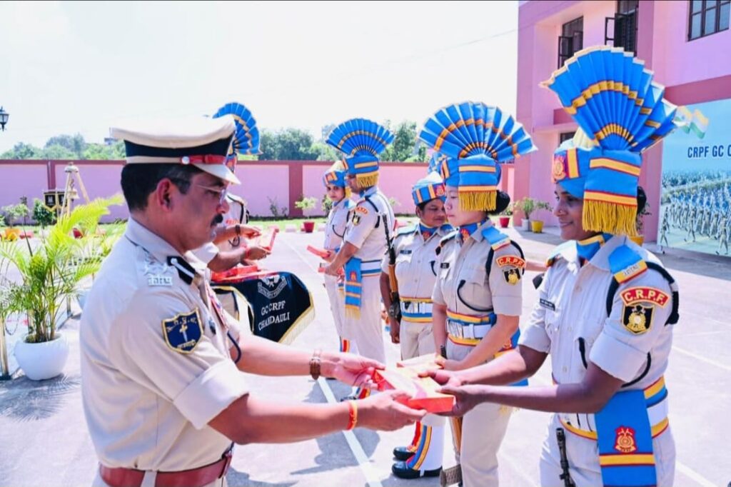 केन्द्रीय रिजर्व पुलिस बल (सीआरपीएफ) ग्रुप सेंटर, चंदौली79वें स्वतंत्रता दिवस समारोह का आयोजन