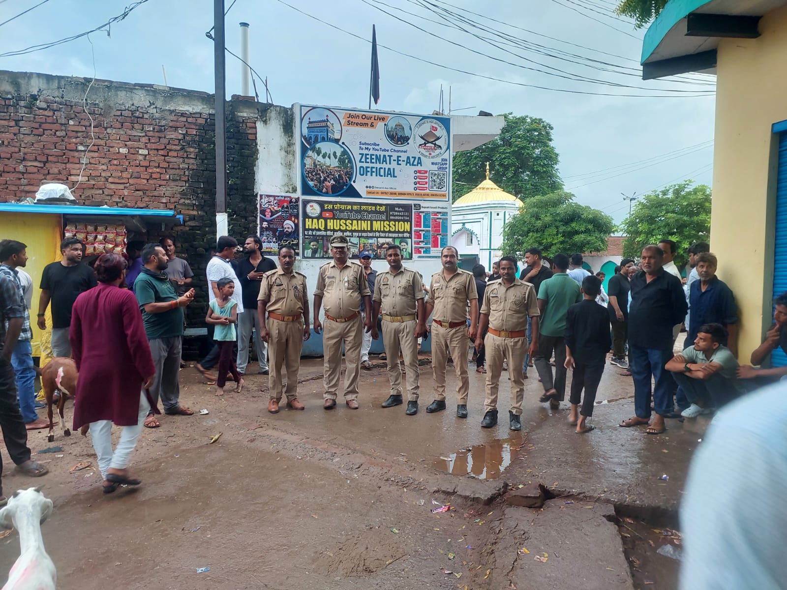 बड़गांव में 28 सफर का जुलूस: हजारों श्रद्धालुओं ने ताजिया किया दफन, पुलिस ने किया सुरक्षा इंतजाम