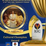 वैश्विक मंच पर Cultural Champion Award से सम्मानित हुईं डॉ. मंजू लोढ़ा