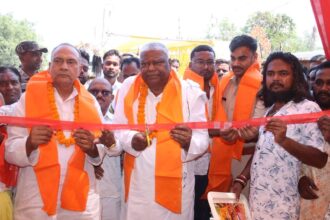 सिजुआ में चैती दुर्गा पूजा पंडाल का भव्य उद्घाटन, आस्था और उत्साह से गूंजा नया श्याम बाजार