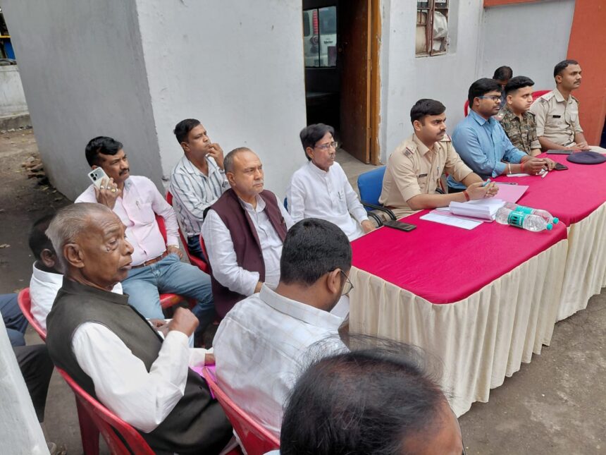 रामनवमी, ईद और चैती दुर्गा पूजा को लेकर जोगता थाना में शांति समिति की बैठक