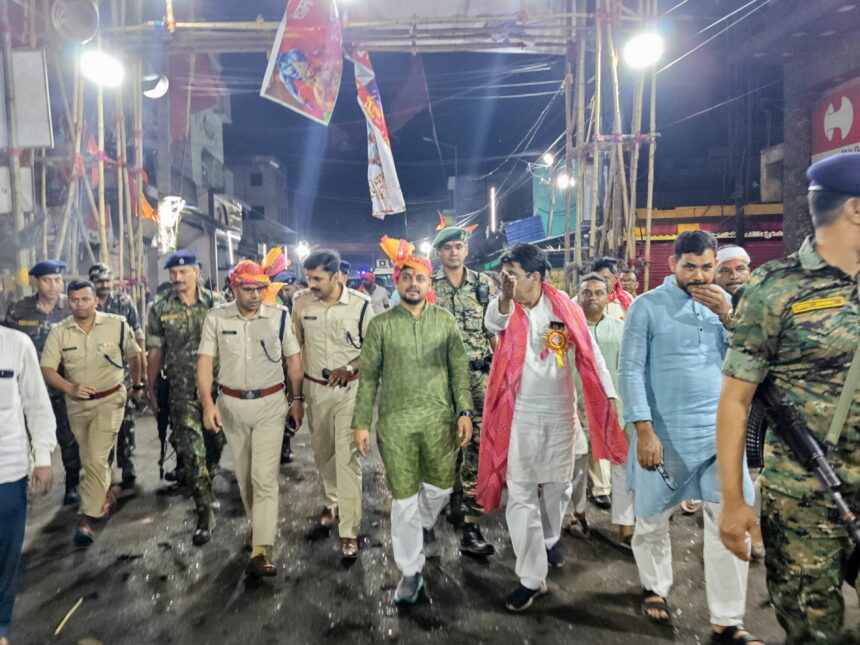 रामनवमी पर अलर्ट रहा प्रशासन, डीसी-एसएसपी ने रातभर किया निरीक्षण