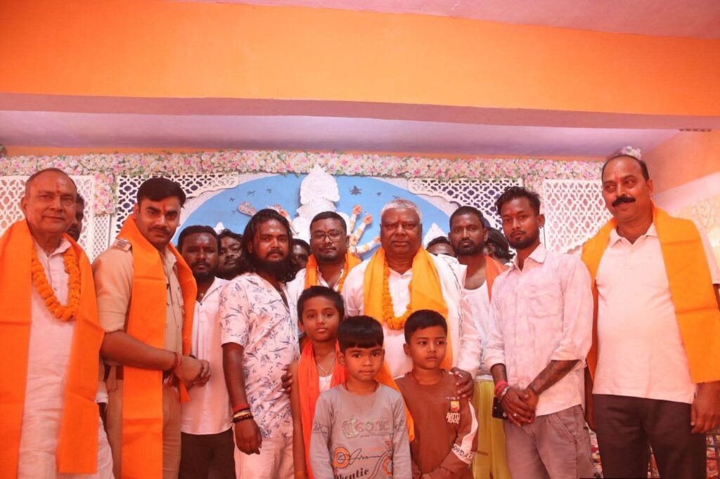 सिजुआ में चैती दुर्गा पूजा पंडाल का भव्य उद्घाटन, आस्था और उत्साह से गूंजा नया श्याम बाजार