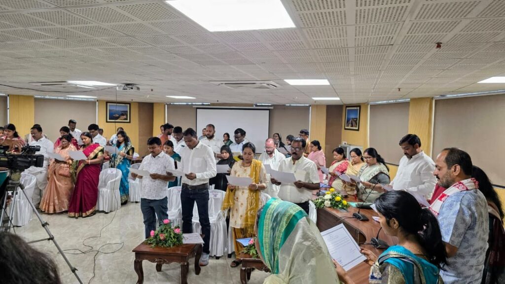 धनबाद नगर निगम में शपथ ग्रहण समारोह सम्पन्न, अरुण कुमार चौहान बने उप महापौर