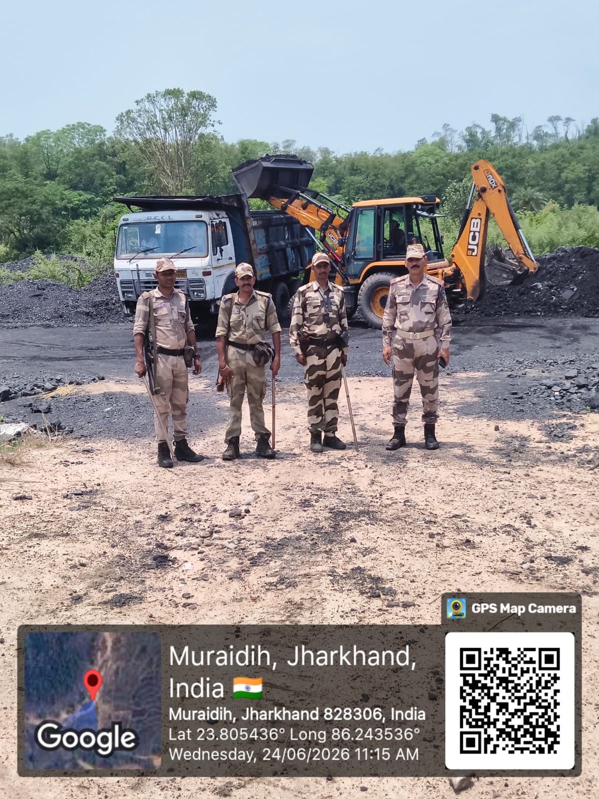 मुराईडीह खदान के पास 59 टन अवैध कोयला जब्त, CISF की कार्रवाई से कोयला तस्करों में हड़कंप