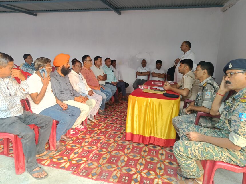 जोगता थाना परिसर में दुर्गा पूजा शांति समिति की बैठक, आपसी सौहार्द और सुरक्षा पर विशेष जोर
