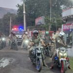 दुर्गा पूजा को लेकर जोगता पुलिस का फ्लैग मार्च, शांति और सौहार्द बनाए रखने की अपील