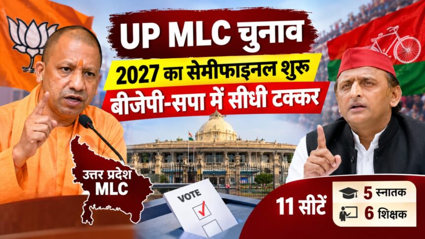 MLC चुनाव में उत्तर प्रदेश की राजनीति और बीजेपी-सपा के मुकाबले से संबंधित समाचार तस्वीर