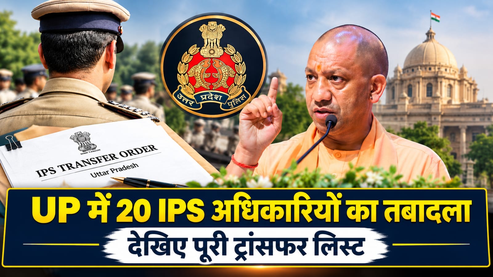 UP IPS Transfer List 2026 Uttar Pradesh Police transfer news