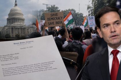 दिल्ली प्रदर्शन और SIR प्रक्रिया पर अमेरिकी सांसदों की चिट्ठी से जुड़ी खबर
