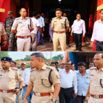 दुर्गापूजा को लेकर अलर्ट धनबाद पुलिस, ग्रामीण एसपी मो. याकूब ने बरोरा के पूजा पंडालों का किया निरीक्षण