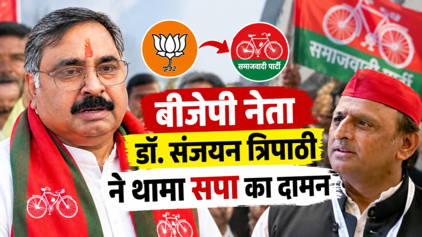 BJP के कई विधायक संपर्क में हैं’ अखिलेश के दावे के बीच संजयन त्रिपाठी ने छोड़ी BJP, सपा में शामिल होते ही मिला MLC टिकट