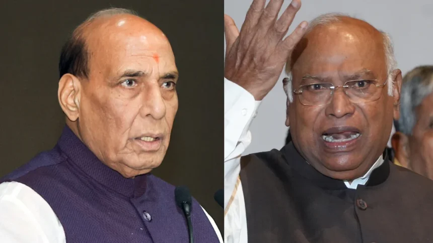 खरगे की टिप्पणी से आहत हुए राजनाथ सिंह, पीएम मोदी के पिता पर बयान से गरमाई सियासत