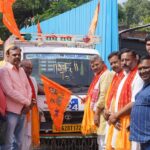 श्रीराम कथा के प्रचार-प्रसार के लिए जिलाध्यक्ष अजीत प्रजापति ने प्रचार गाड़ी को किया रवाना