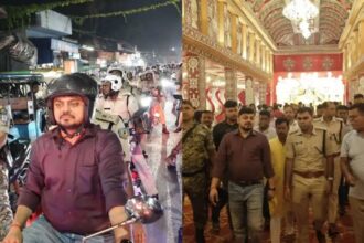 दुर्गापूजा की सुरक्षा को लेकर सड़क पर उतरे DC-SSP, धनबाद में निकला फ्लैग मार्च