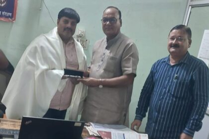 दैनिक जागरण के जिला प्रतिनिधि सर्वेश मिश्रा का सम्मान