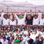 लखनऊ में गरजे 50 हजार किसान, महापंचायत में हाजी शकील सैफी और अरुण बख्शी ने बढ़ाई शोभा