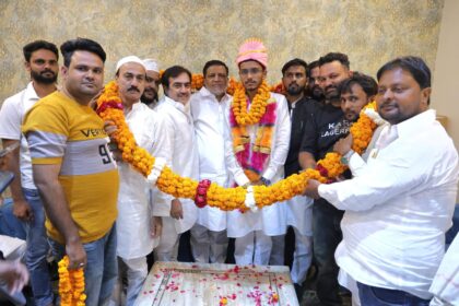 हमजा सैफी का संभल में भव्य स्वागत,